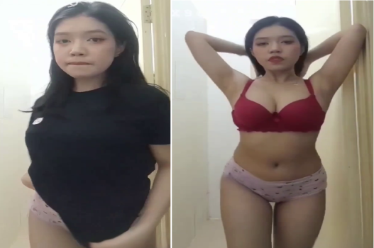 Cô gái xinh khoe quần lót đáng yêu