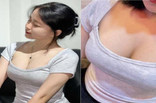 Nữ sinh ngực bự được bạn trai nuông chiều hết mình